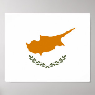 Poster Bandeira de Chipre (cipriota grego)