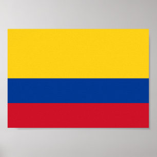 Poster Bandeira de Colômbia