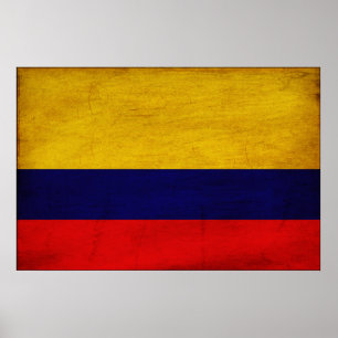 Poster Bandeira de Colômbia