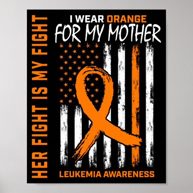 Poster Bandeira de conscientização da leucemia da mãe lar (Frente)