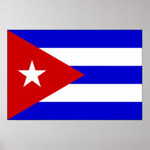 Póster Bandeira de Cuba