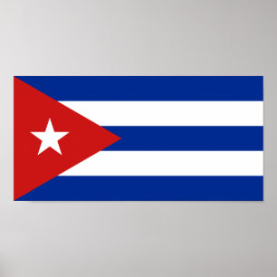 Poster Bandeira de Cuba