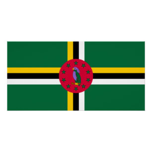 Póster Bandeira de Dominica