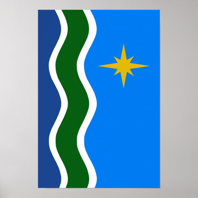 Poster Bandeira de Duluth, MN (Frente)