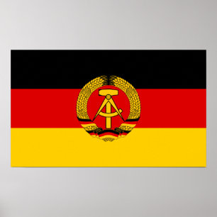 Póster Bandeira de East Germany