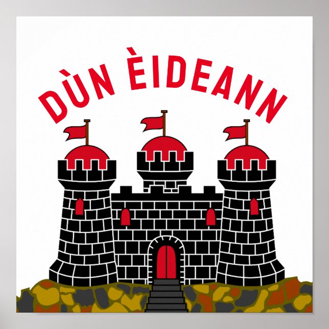 Poster Bandeira de Edimburgo - ESCÓCIA (Frente)