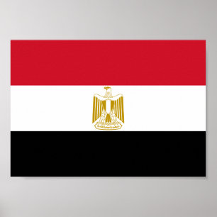 Póster Bandeira de Egipto