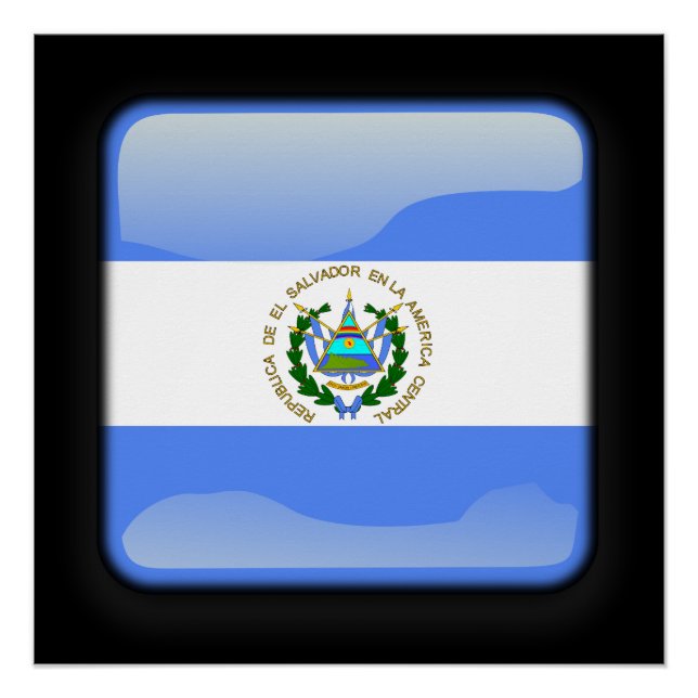Póster Bandeira de El Salvador (Frente)