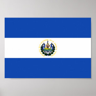 Poster Bandeira de El Salvador
