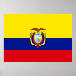 Póster Bandeira de Equador