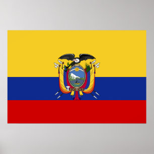 Póster Bandeira de Equador