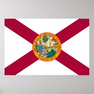 Poster Bandeira de Florida