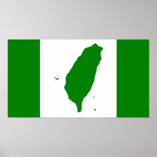 Poster Bandeira de Formosa independente - 臺灣獨立運