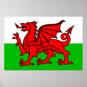 Póster Bandeira de Galês