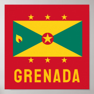 Poster Bandeira de Granada