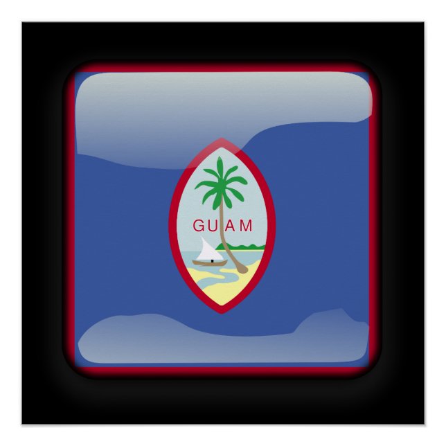 Póster Bandeira de Guam (Frente)