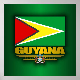 Póster Bandeira de Guyana