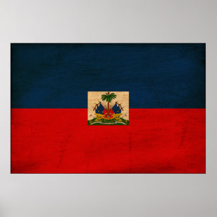 Póster Bandeira de Haiti