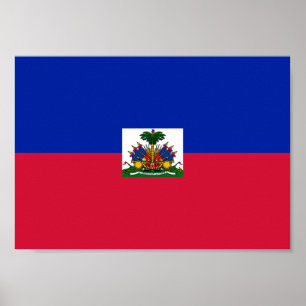 Póster Bandeira de Haiti
