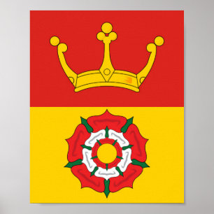 Poster Bandeira de Hampshire (distrito do Reino Unido)