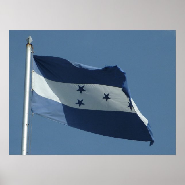 Póster bandeira de honduras (Frente)