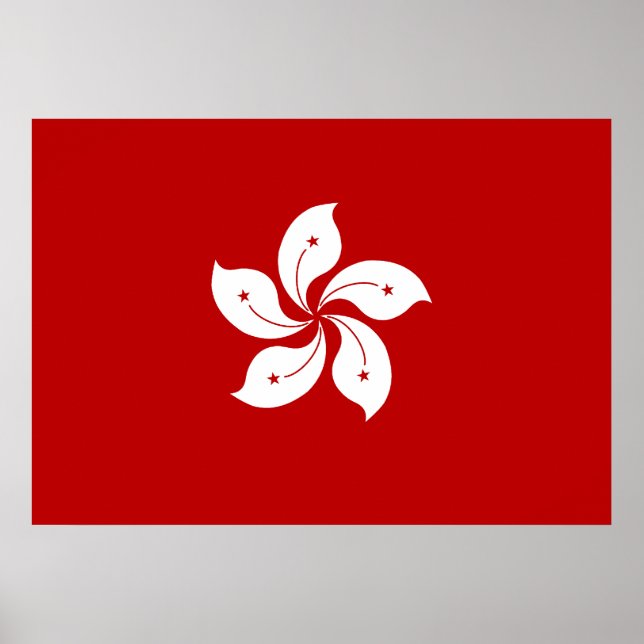 Póster Bandeira de Hong Kong (Frente)