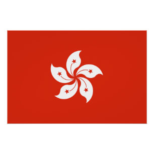 Póster Bandeira de Hong Kong