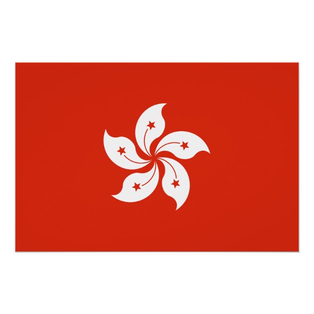Póster Bandeira de Hong Kong (Frente)