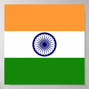 Póster Bandeira de India Poster11x11