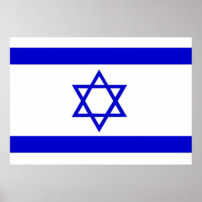 Póster Bandeira de Israel (Frente)