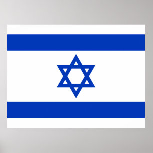 Poster bandeira de Israel