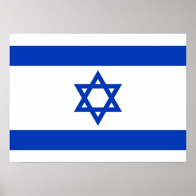 Póster Bandeira de Israel (Frente)
