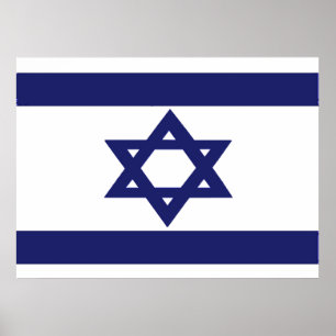 Póster Bandeira de Israel