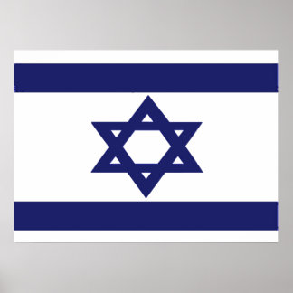 Póster Bandeira de Israel