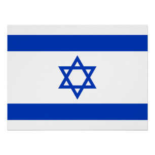 Póster Bandeira de Israel