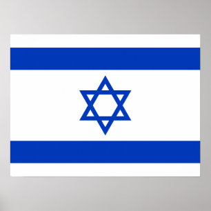 Poster Bandeira de Israel