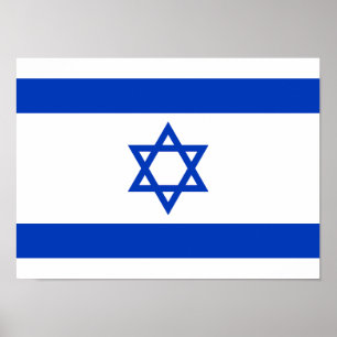 Poster Bandeira de Israel