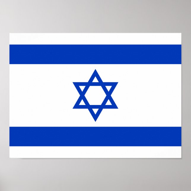 Poster Bandeira de Israel (Frente)