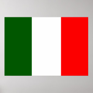 Póster Bandeira de Italia