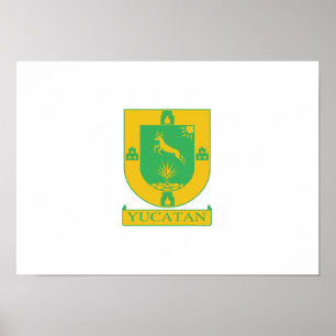 Poster Bandeira de Iucatão