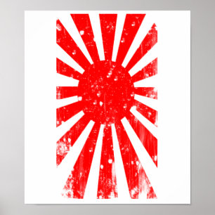 Póster Bandeira de Japão