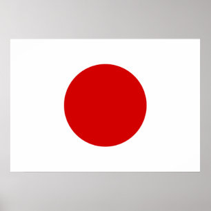 Póster Bandeira de Japão