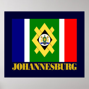Póster Bandeira de Joanesburgo