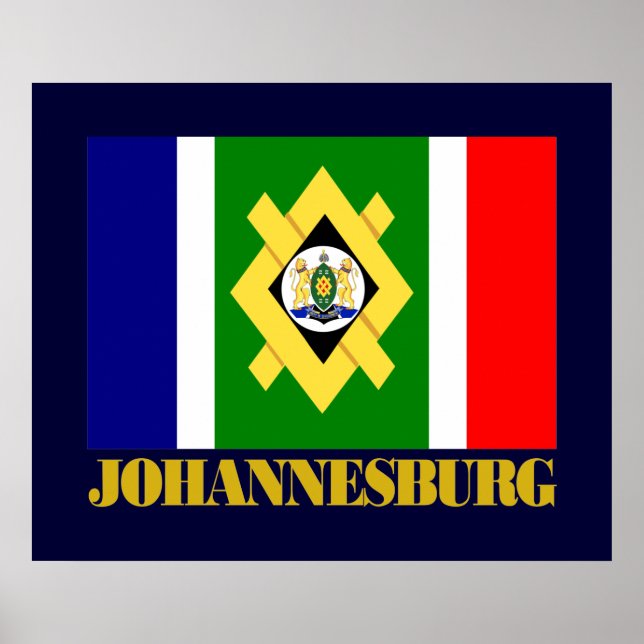 Póster Bandeira de Joanesburgo (Frente)