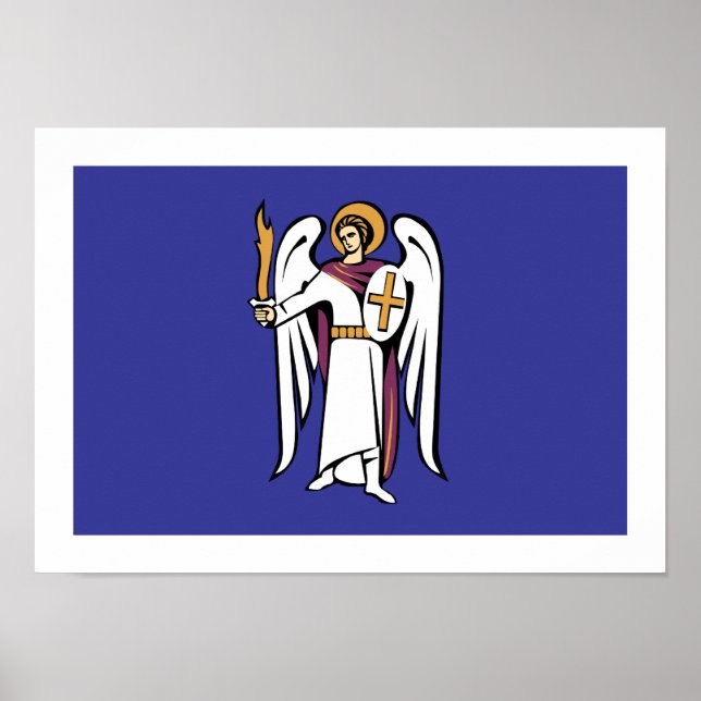 Poster Bandeira de Kiev (Frente)