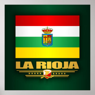 Póster Bandeira de La Rioja