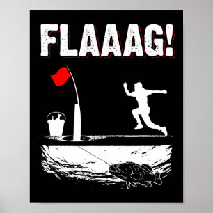 Poster Bandeira de Levantamento de Dica de Pesca no Gelo