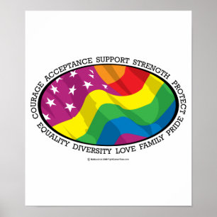 Póster Bandeira de LGBT
