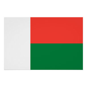 Póster Bandeira de Madagascar