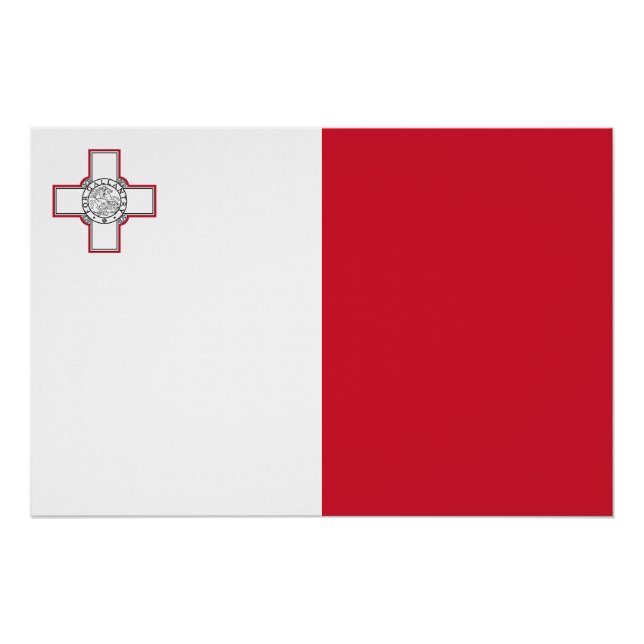 Póster Bandeira de Malta (Frente)